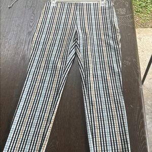 a new day Black, White & Tan Gingham Straight-Leg Pants